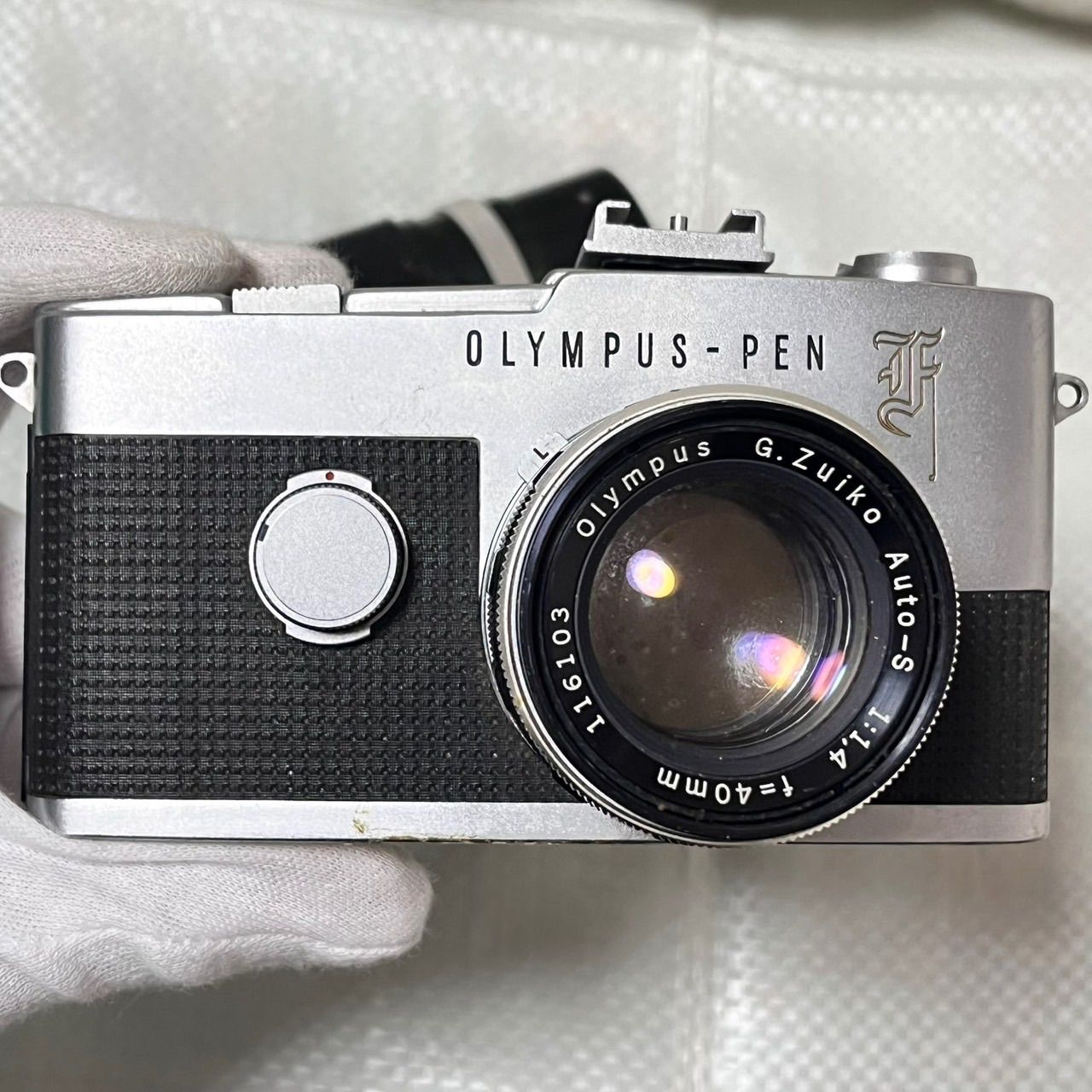 ①-16 動作未確認 オリンパス ペンF Olympus PEN-F 花文字 希少 レンズ