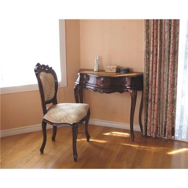 アンティーク調猫足ダイニングチェア 〔肘なし〕 木製 『フランシスカ