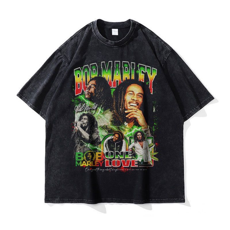 Bob Marley ボブ・マーリー ヴィンテージ加工 Tシャツ 半袖 レゲエ