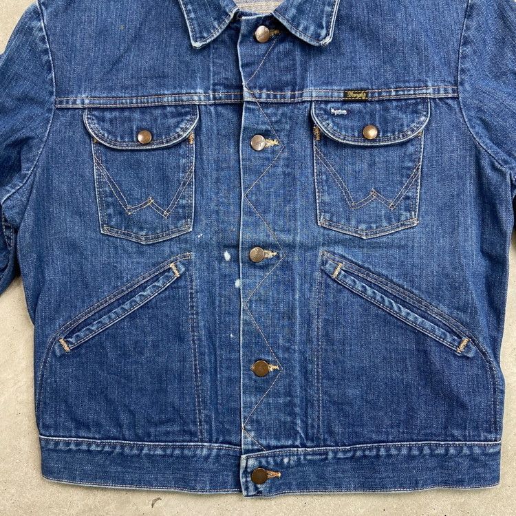 70年代 USA製 黒タグ Wrangler ラングラー 124MJ デニムジャケット