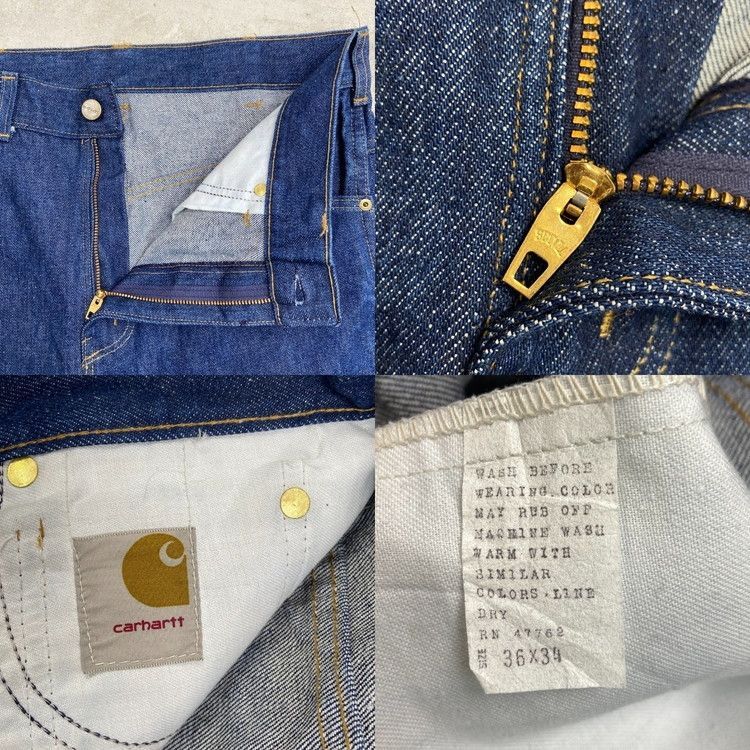 70年代 Carhartt カーハート フレアデニムパンツ メンズW35 古着 70s