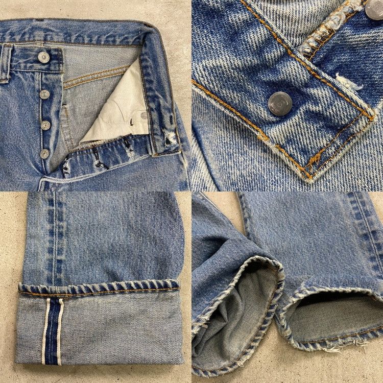 80s/W36 リーバイス 501 レッドライン 66後期 赤耳 黒カン USA デニム・ジーンズ 80年代 USA製 Levi's リーバイス 501 66後期 赤耳
