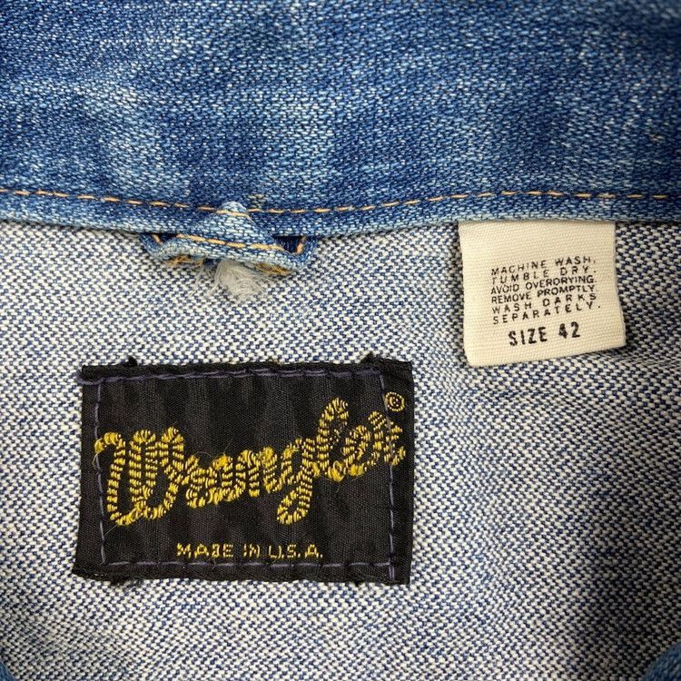 70年代 USA製 黒タグ Wrangler ラングラー 124MJ デニムジャケット 