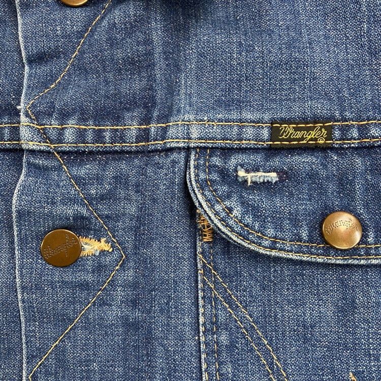 70年代 USA製 黒タグ Wrangler ラングラー 124MJ デニムジャケット