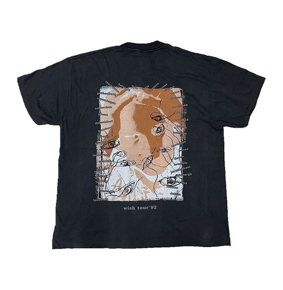 The Cure / ザ キュアー Tシャツ Wish Tour 1992 XL 黒 両面プリント 