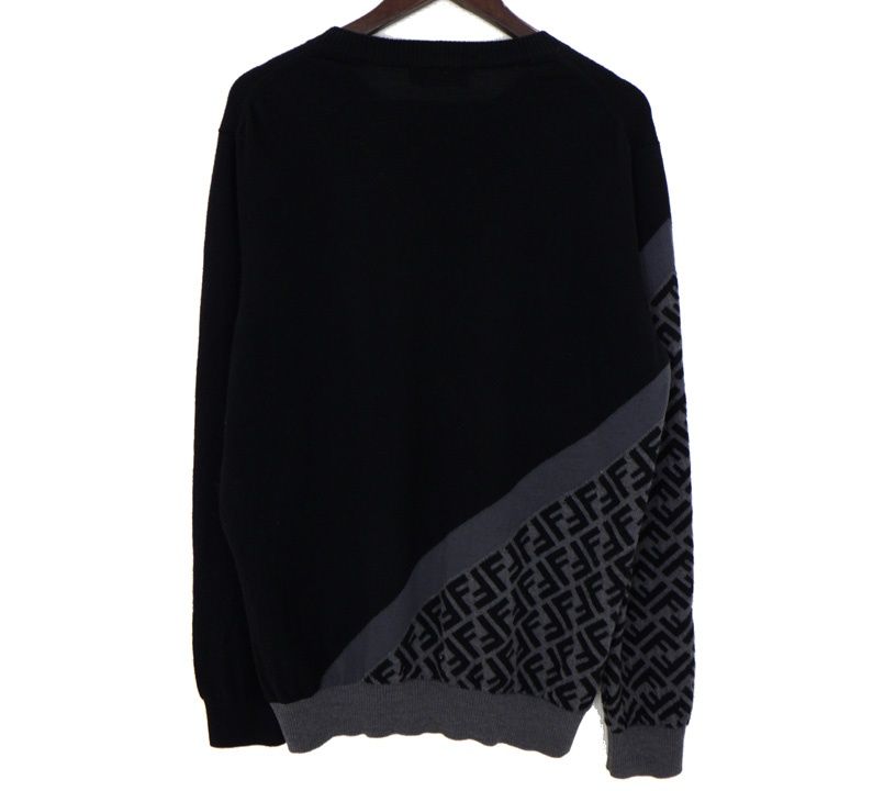 フェンディ FENDI 【 FZX091 AQKW 】 ズッカ柄 ウール ニット セーター