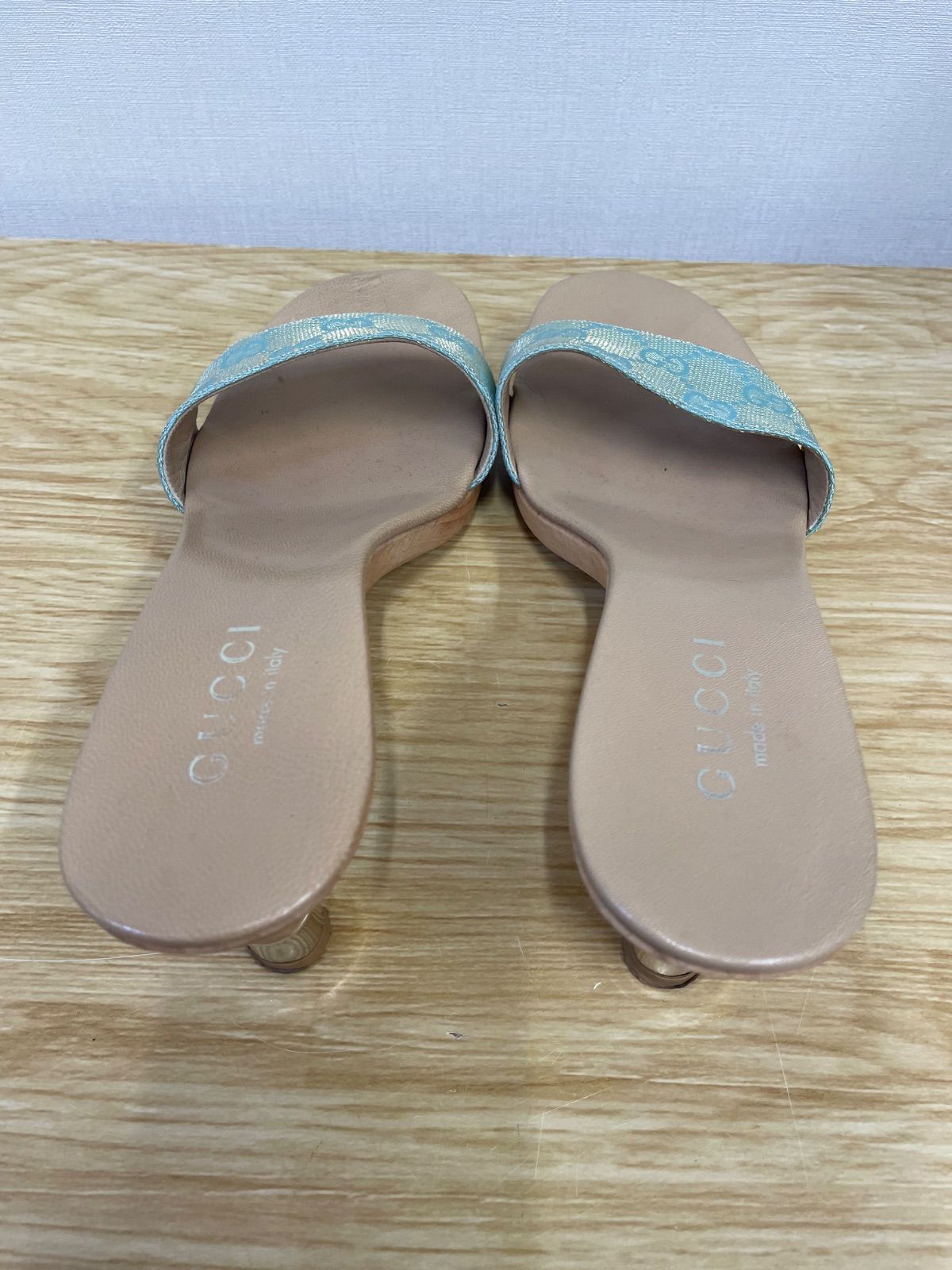 □GUCCI グッチ ミュール 36 1/2 約23～23.5cm A26-215 - メルカリ