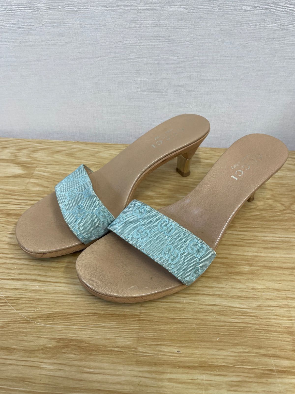 □GUCCI グッチ ミュール 36 1/2 約23～23.5cm A26-215 - メルカリ