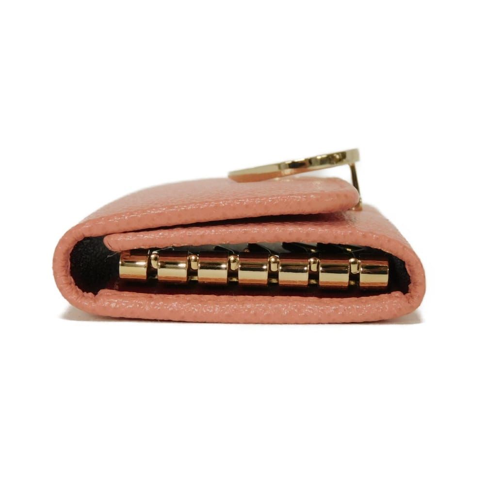 BVLGARI ブルガリ クリップ キーホルダー 6連 フック ボルドー バイ