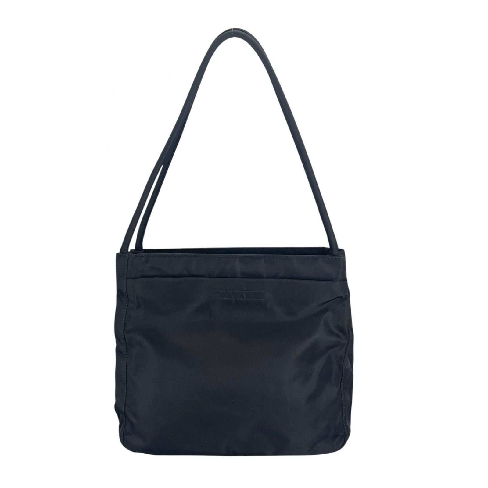 ◇美品◇PRADA プラダ◇ナイロン◇ハンド バッグ◇ブラック ゴールド 