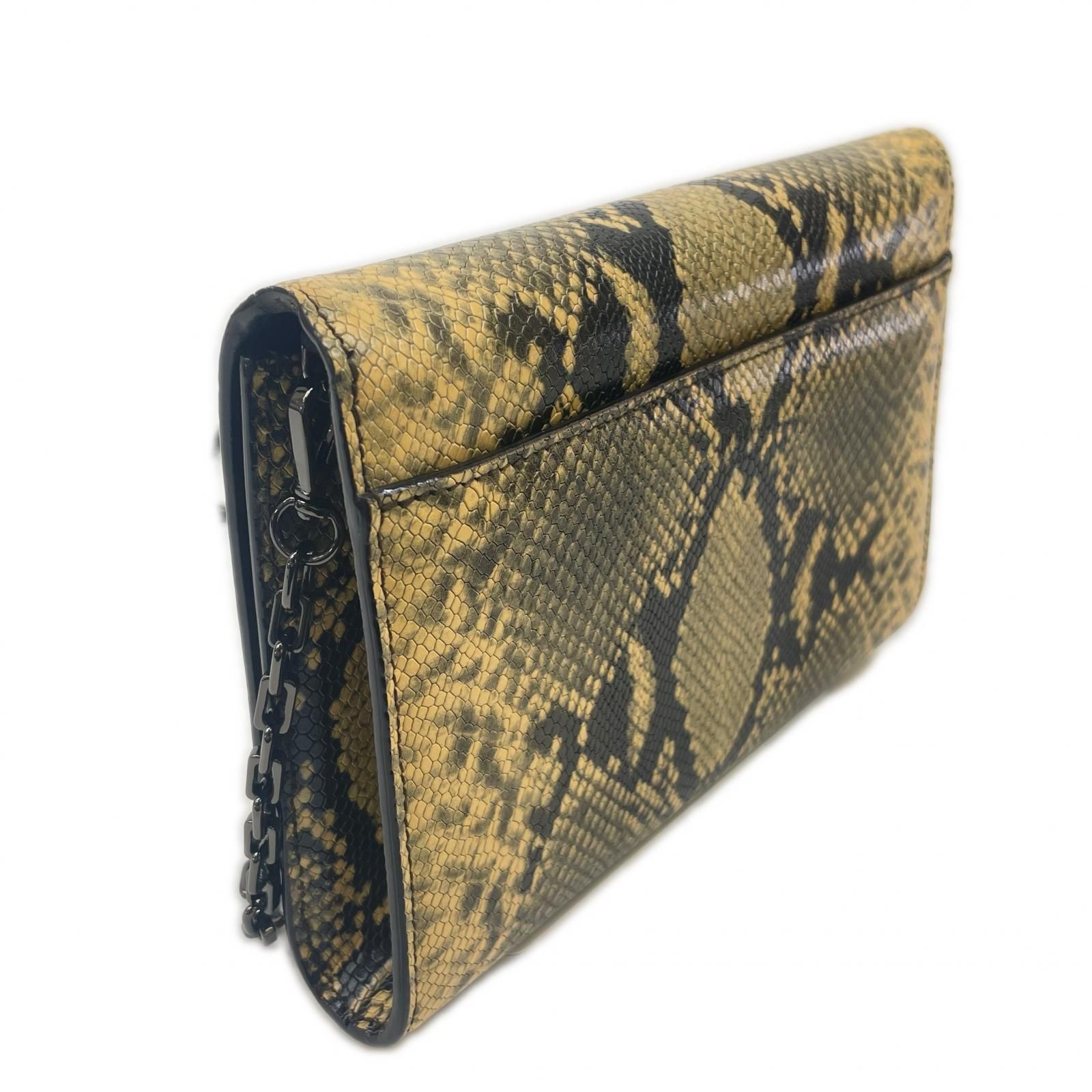 JIMMY CHOO ジミーチュウ ショルダーバッグ パイソン イエロー