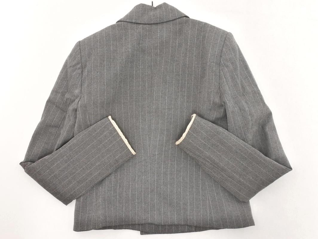 ZARA ザラ ダブルボタン ストライプ ジャケット sizeXS/グレー