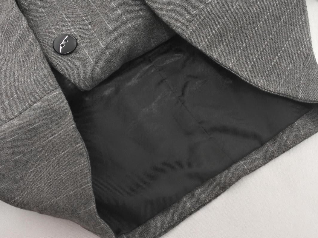 ZARA ザラ ダブルボタン ストライプ ジャケット sizeXS/グレー