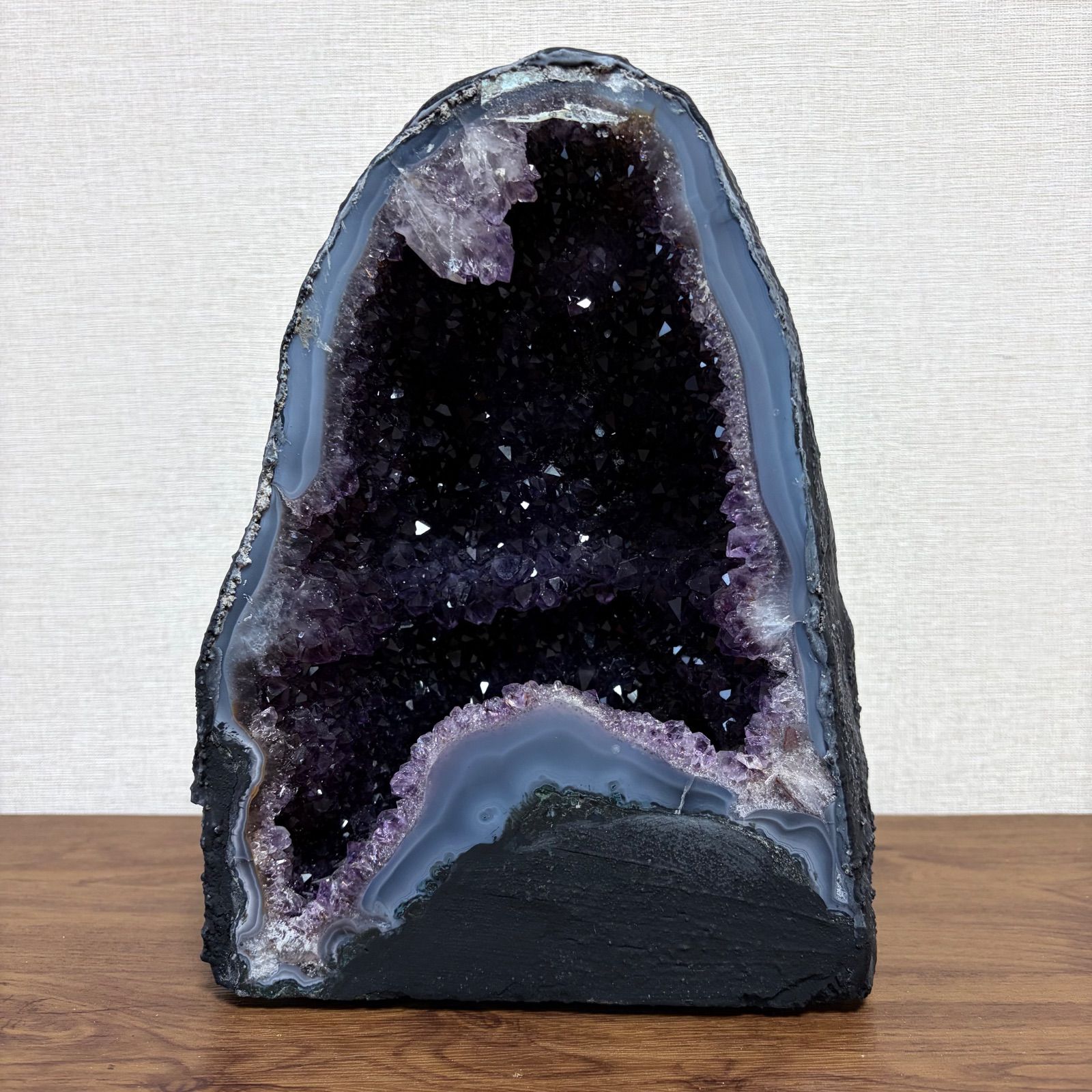 特大 アメジストドーム 約22cm 8.1kg 天然石 紫水晶 原石 クラスター 置物