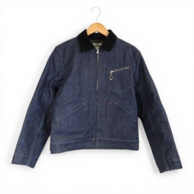 AT LAST&CO LOT667J DENIM COSSACK JACKET INDIGO サイズ36 アット