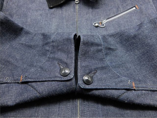 AT LAST&CO LOT667J DENIM COSSACK JACKET INDIGO サイズ36 アット