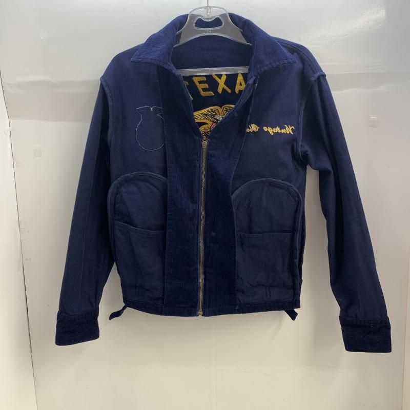 中古】GDDQSDC＆CO FFAジャケット S テキサス州 コーデュロイ ネイビー