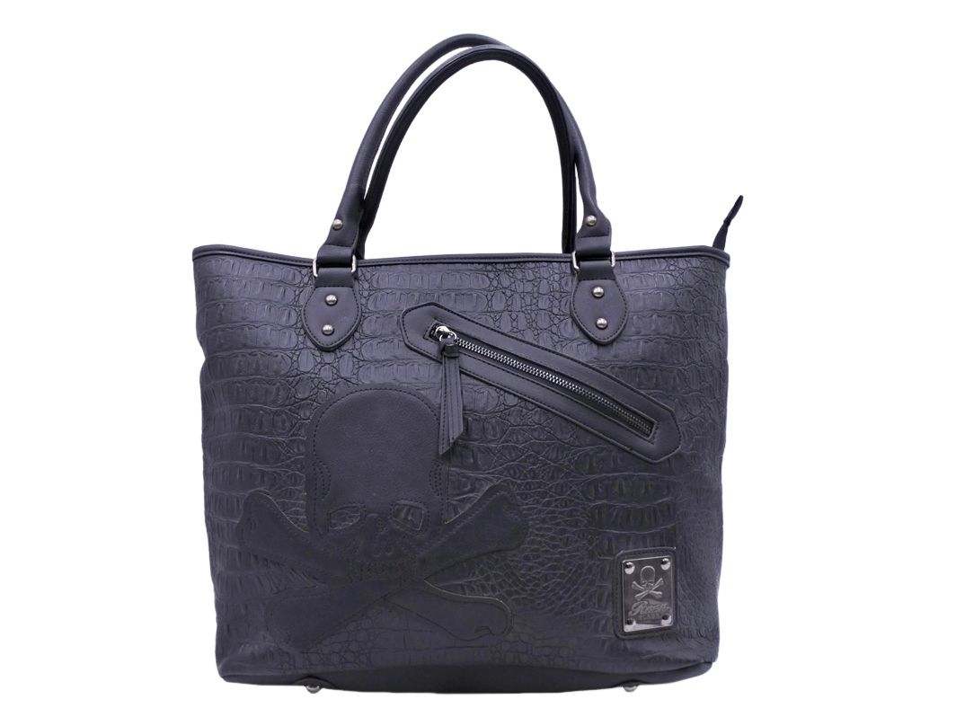 Roen ロエン レザー スカル トート バッグ 黒 □□ メンズ - メルカリ