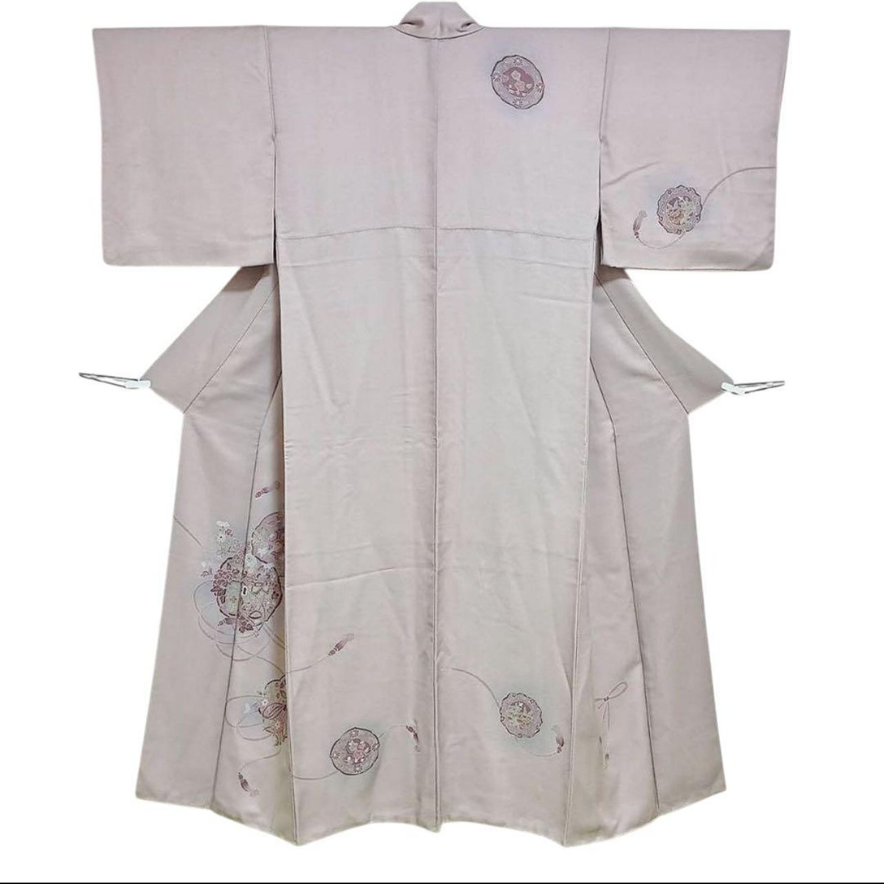 専用品 正絹 友禅訪問着 フルセット ときねず色 金袋帯 上品フォーマル