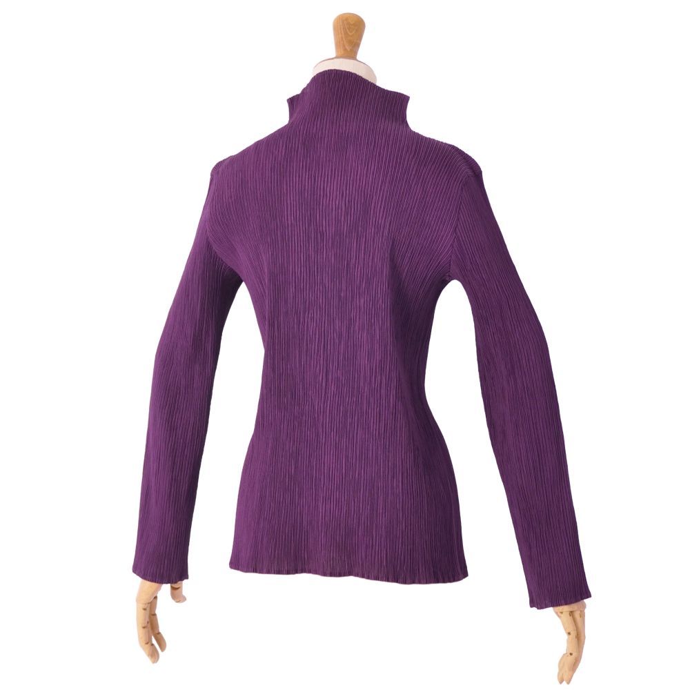美品 イッセイミヤケ ISSEY MIYAKE シャツ ブラウス ハイネック ロ
