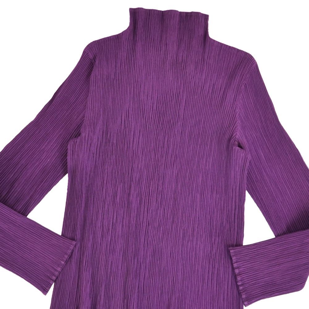 美品 イッセイミヤケ ISSEY MIYAKE シャツ ブラウス ハイネック ロ