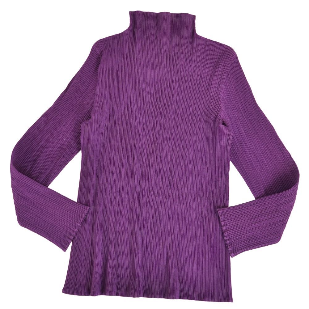 美品 イッセイミヤケ ISSEY MIYAKE シャツ ブラウス ハイネック ロ