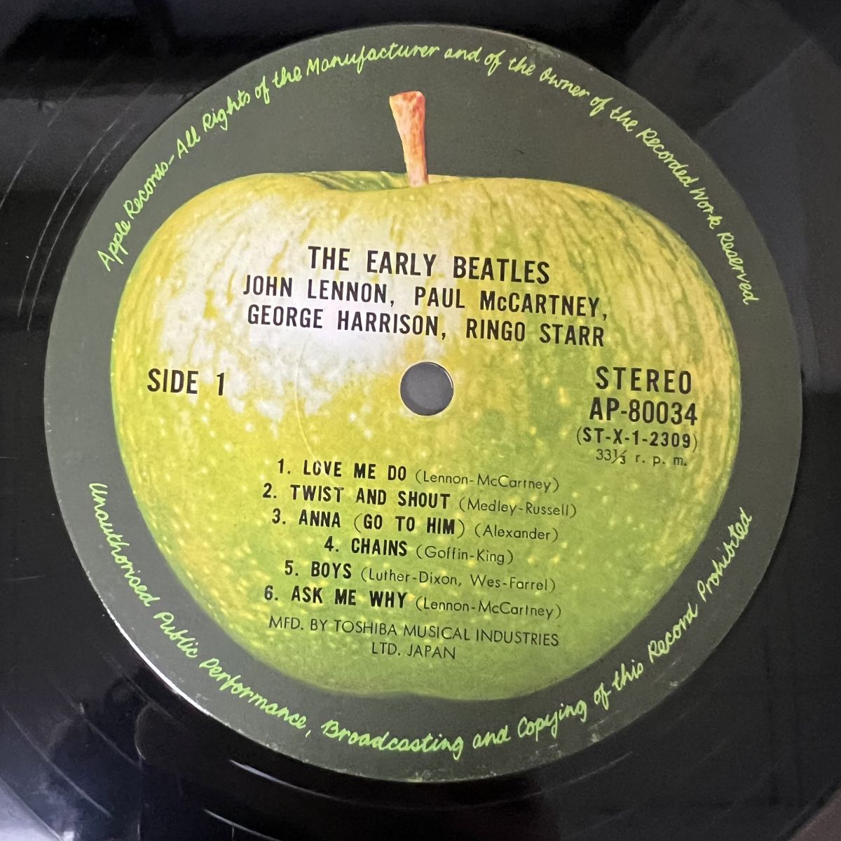 THE BEATLES / The Early BEATLES / AP-80034/レコード/record/LP