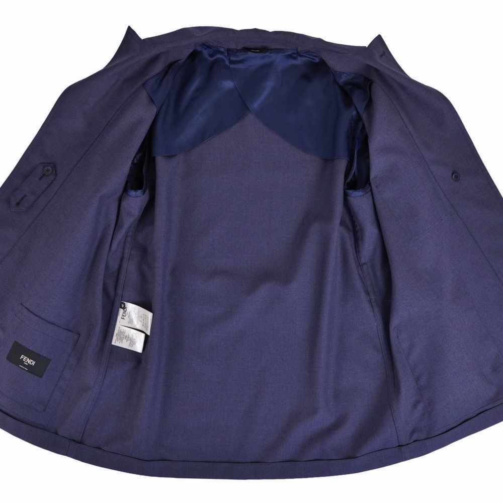 極美品 フェンディ FENDI セットアップ 2023 スーツ シングル ウール