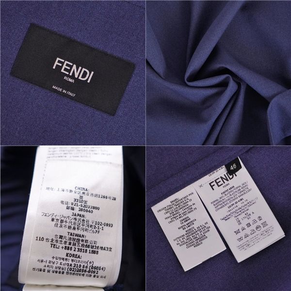 極美品 フェンディ FENDI セットアップ 2023 スーツ シングル ウール