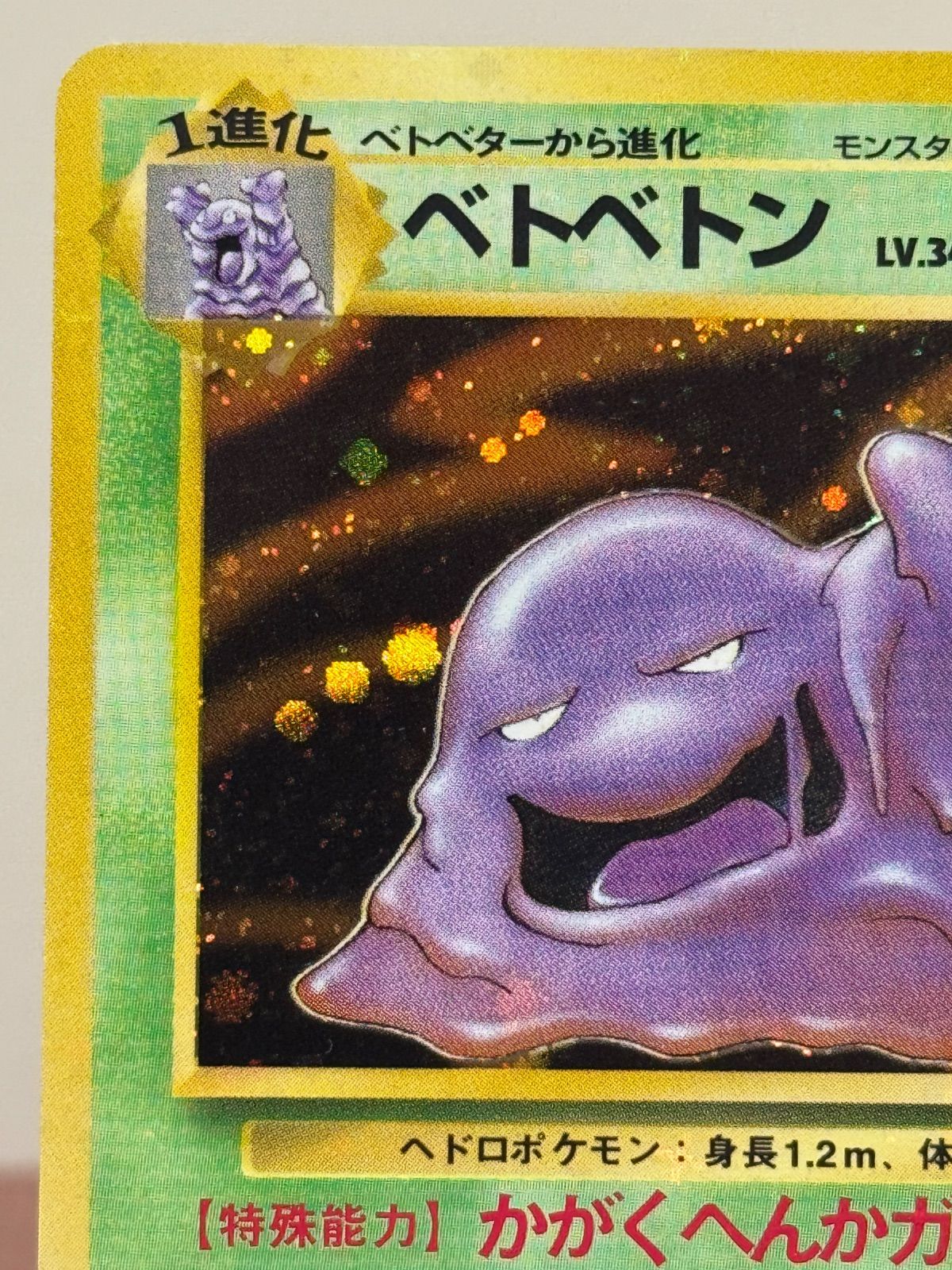 旧裏】【全面ホロ】ベトベトンLV.34 ☆ No.089 化石の秘密 - メルカリ