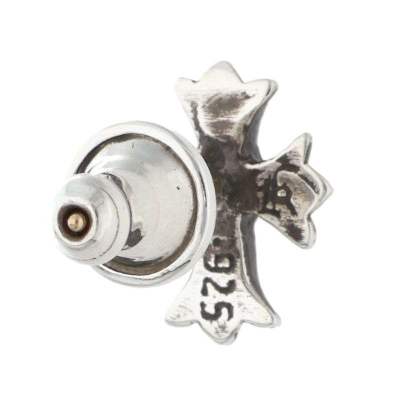 クロムハーツ No2 CH CRS/CHクロススタッド シルバーピアス メンズ