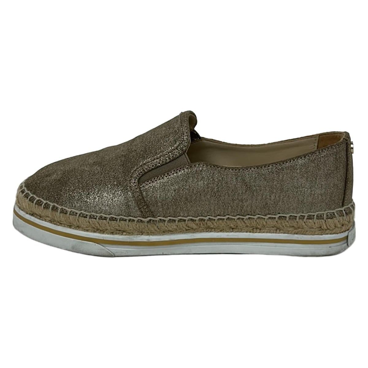 JIMMY CHOO(ジミーチュウ) スリッポン 37 レディース - ゴールド