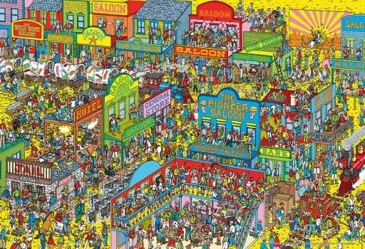 新品】パズル Where's Wally? 荒くれ西部は大騒ぎ 「ウォーリーを
