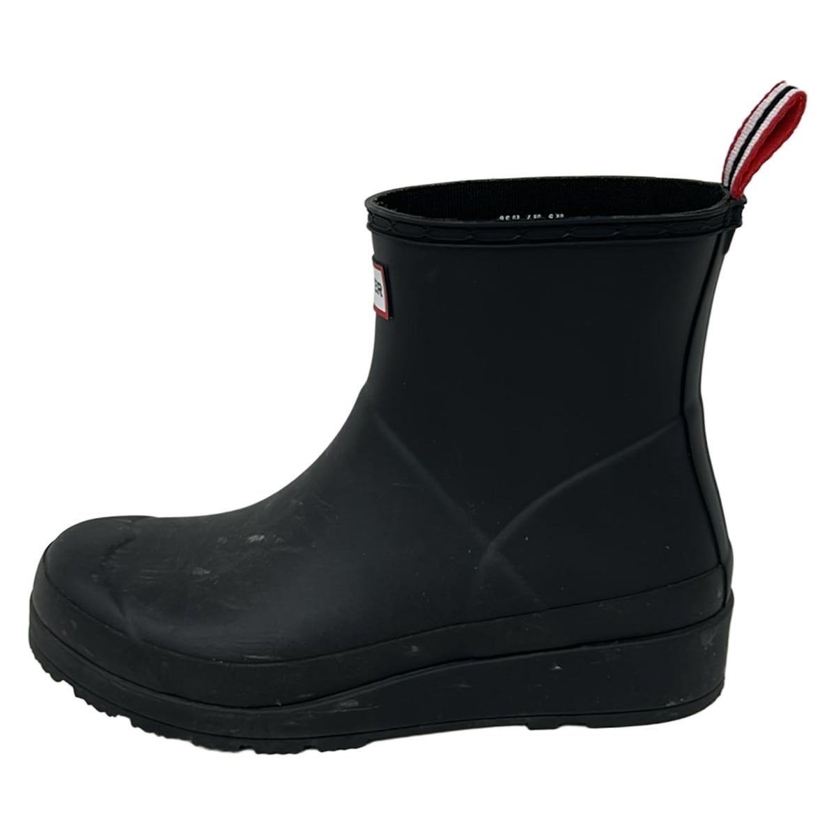 HUNTER(ハンター) レインブーツ EU38 レディース - 黒 ショート