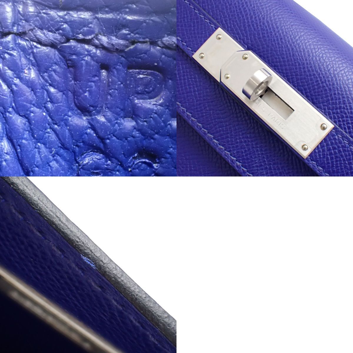 HERMES(エルメス) ケリー28 ブルーエレクトリック ブルー青 ヴォー