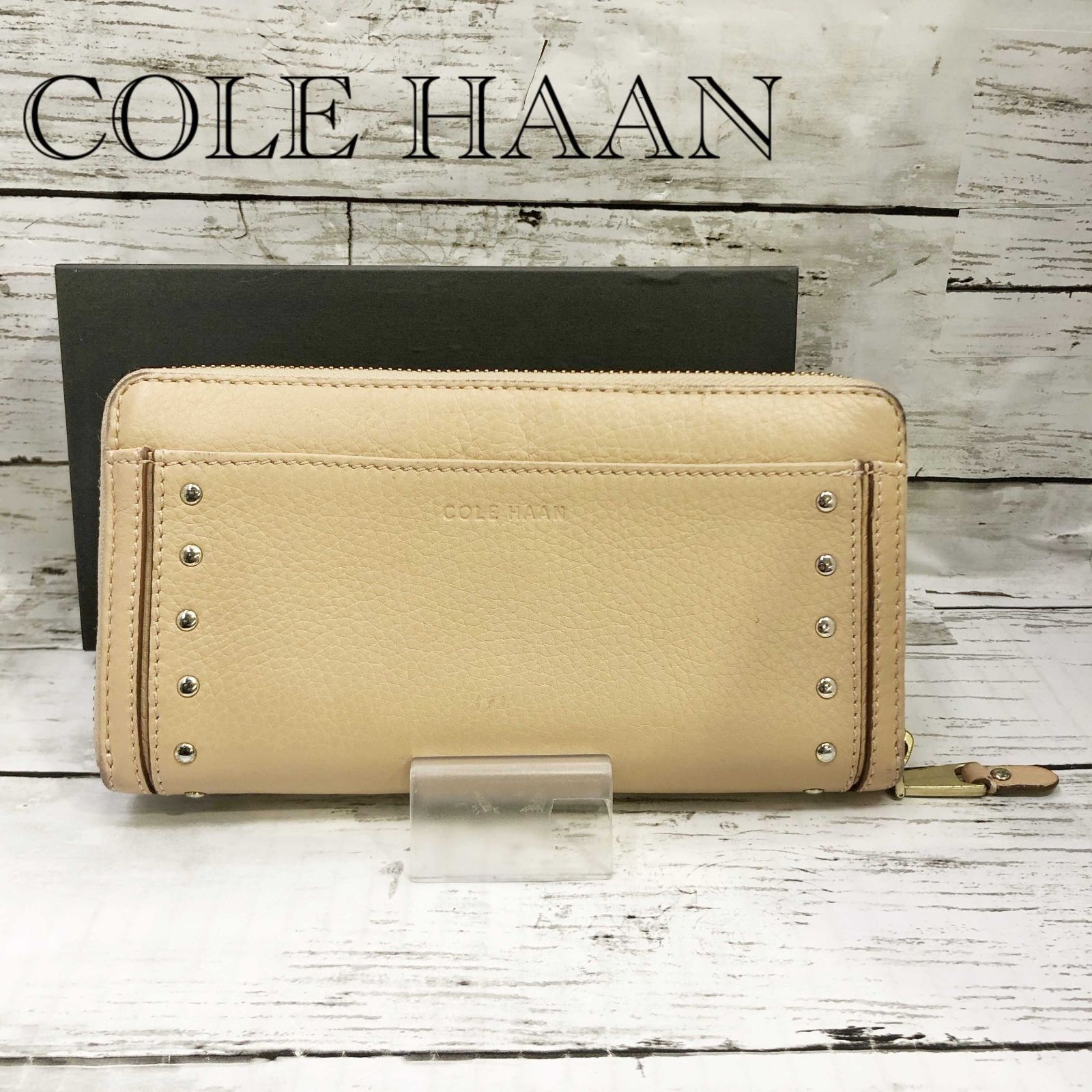 COLE HAAN コールハーン レザー ロングウォレット ラウンドファスナー 