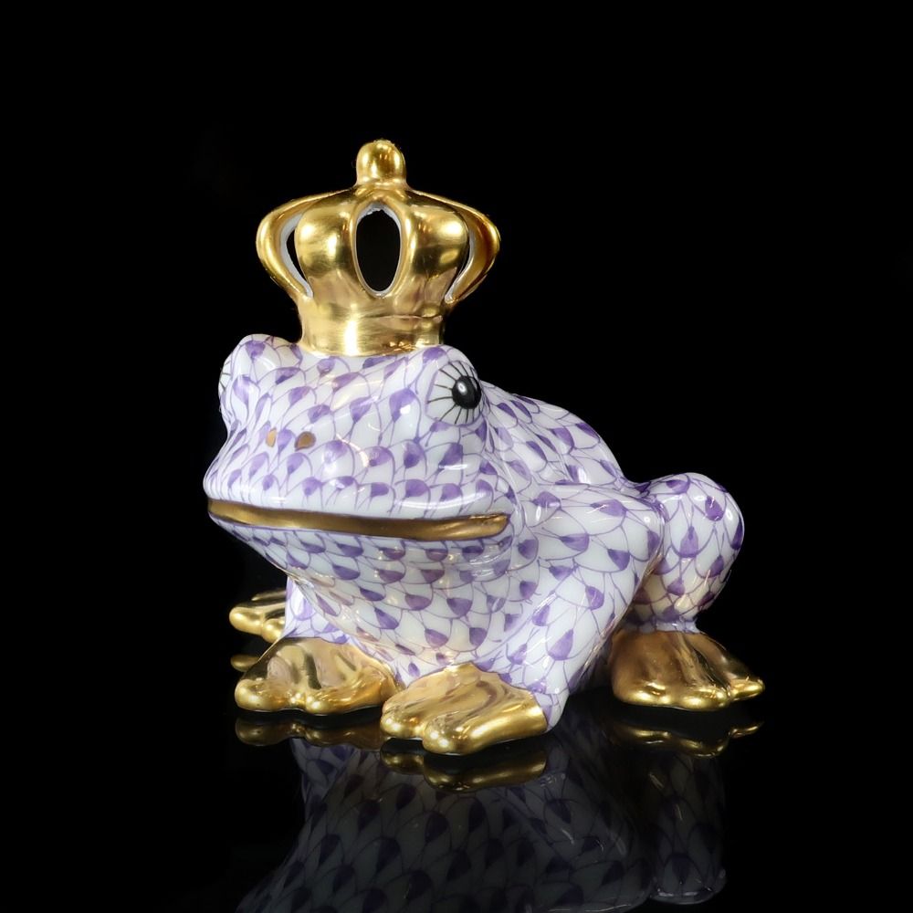 HEREND】ヘレンド 王冠を戴く蛙の王様 ( 15817 VHL LD 2320