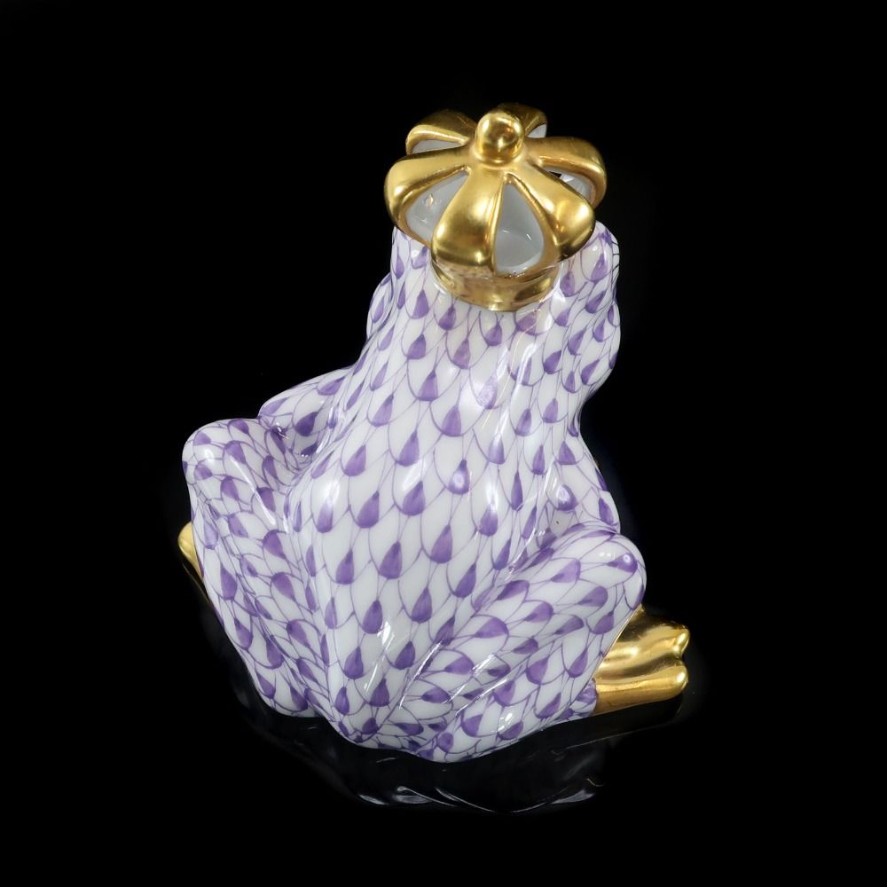 HEREND】ヘレンド 王冠を戴く蛙の王様 ( 15817 VHL LD 2320