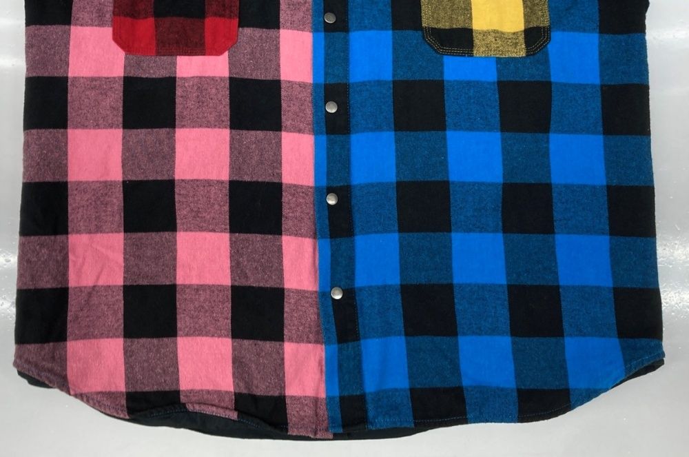 メイヨー MAYO FORGET MNOT CROSS Embroidery Check Shirt MULTI