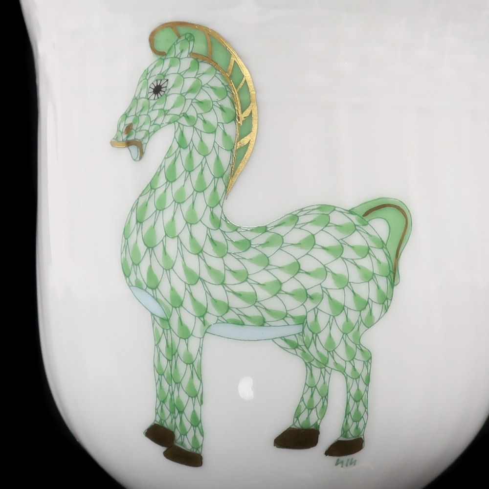 HEREND】ヘレンド 干支マグカップ 馬 2014年 ミッドマグ ポーセリン _