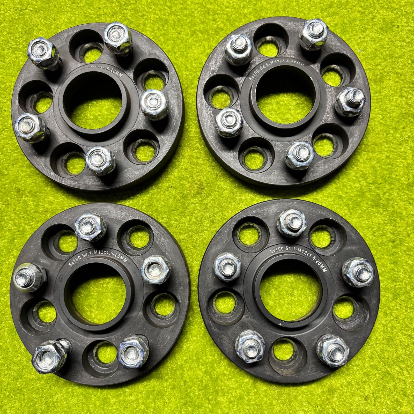 ハブ一体型☆20mm】☆ワイドトレッドスペーサー☆4枚セット☆5H 