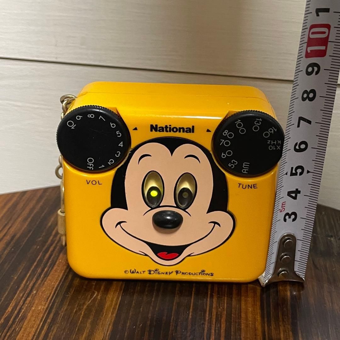 動作OK】1976年～ 日本製 DISNEY ミッキー ラジオ ナショナル - メルカリ
