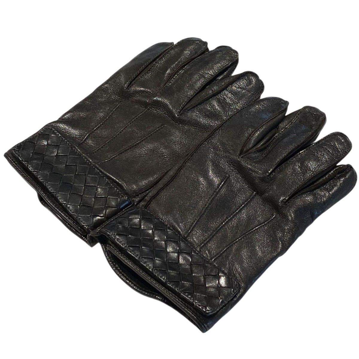BOTTEGA VENETA イントレチャートレザーグローブ手袋 8069000142464