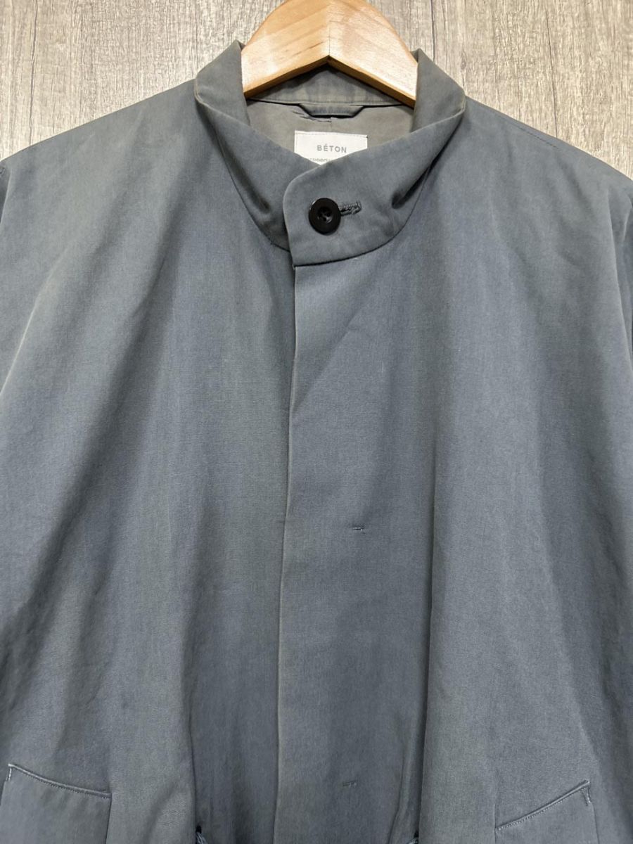ATELIER BETON アトリエベトン ステンカラー コート size2/ブルー