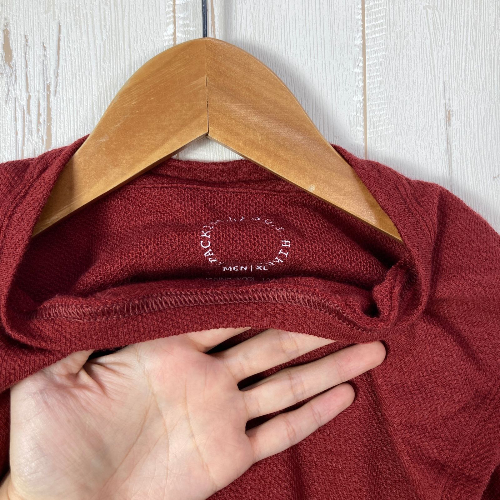 Men's XL レッド系】 Yamatomichi ( 山と道 ) DFメッシュ メリノ