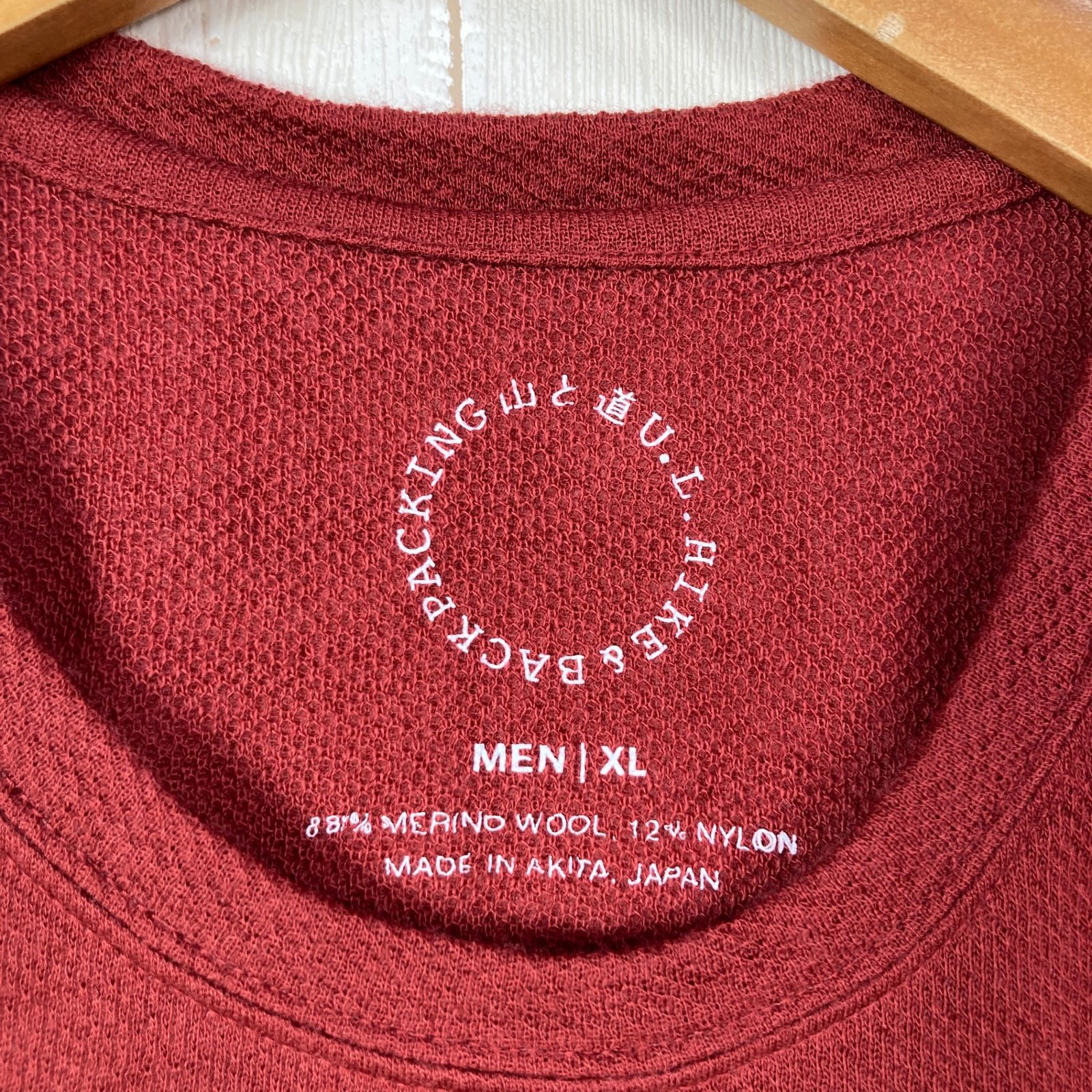 Men's XL レッド系】 Yamatomichi ( 山と道 ) DFメッシュ メリノ