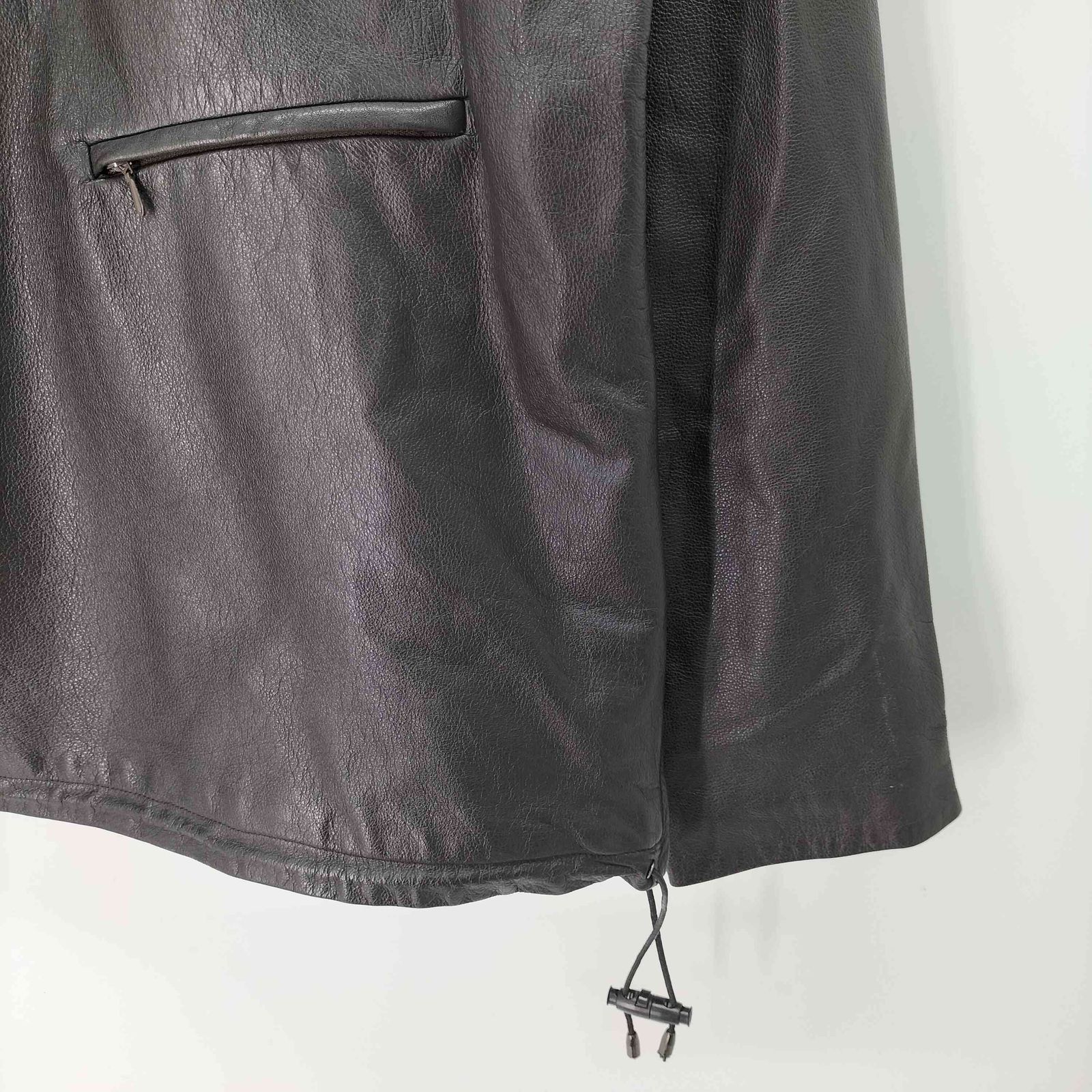 テットオム TETE HOMME 牛革 カウレザー サイドジップ ハーフジップ 