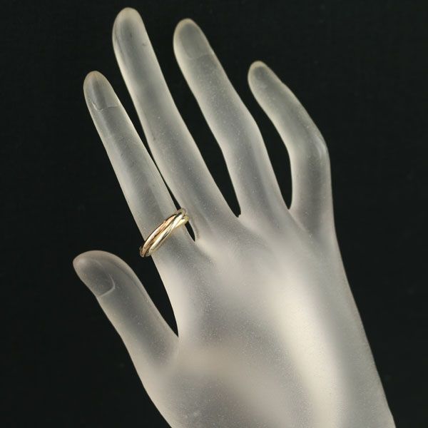 カルティエ トリニティ リング スリーカラー XS 50号 K18YG/WG/PG