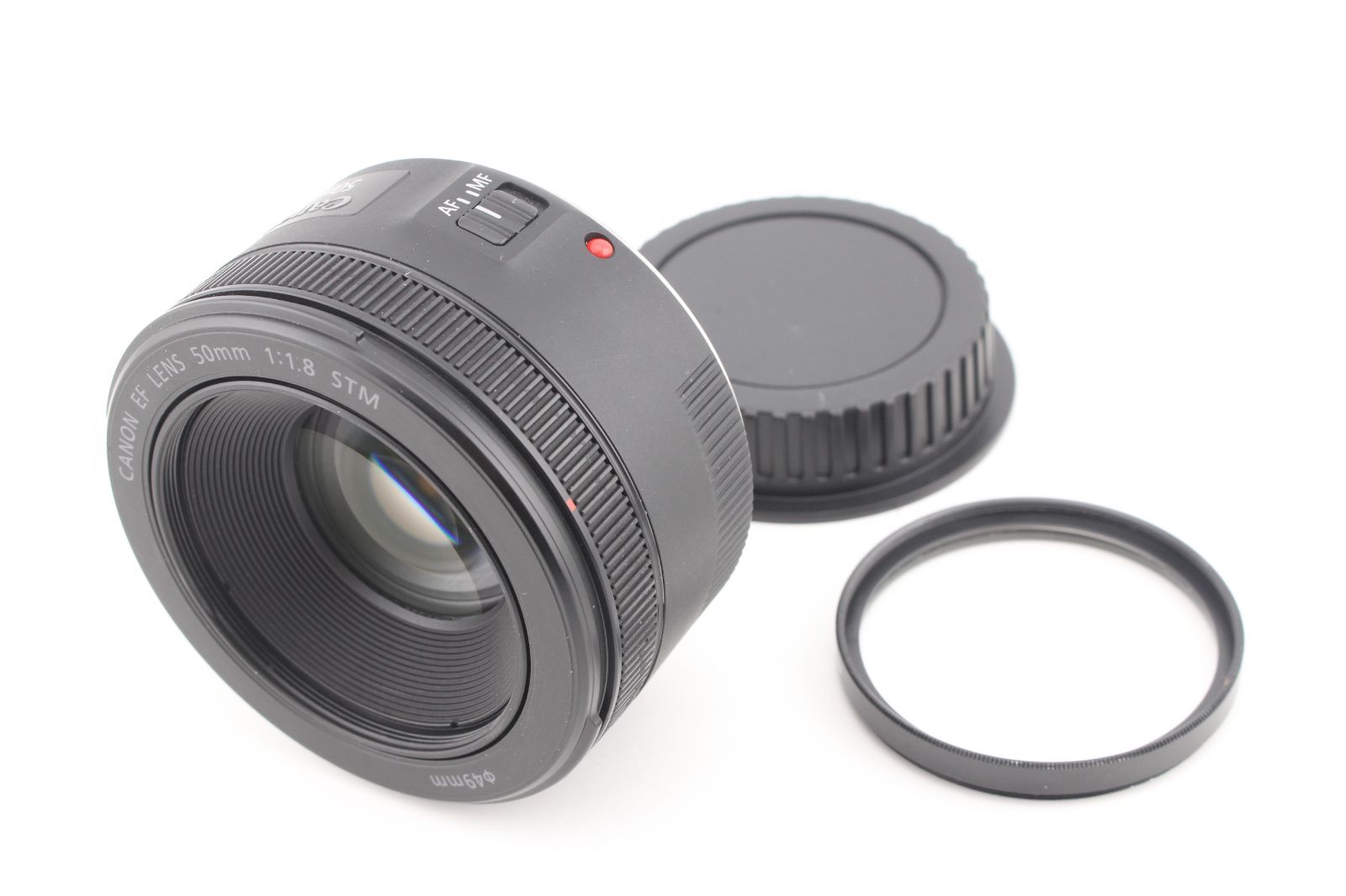 ☆極上品☆Canon キャノン EF 50mm F1.8 STM フィルター付☆ M9715＃55