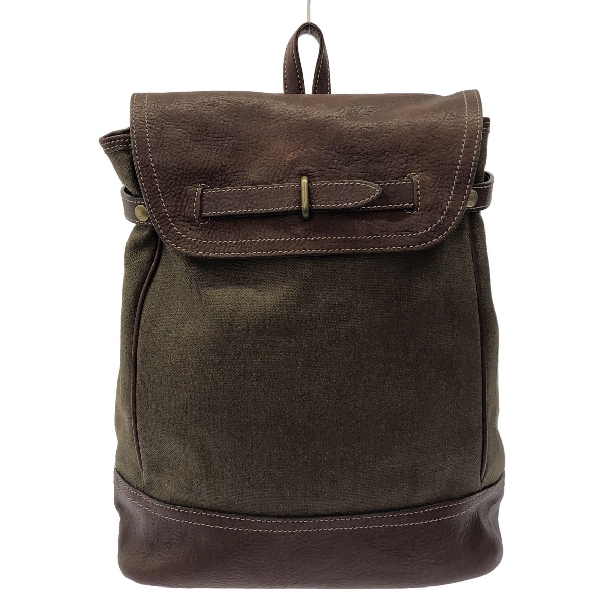 土屋鞄製造所 タウンコンビリュック バックパック ブラウン×カーキ